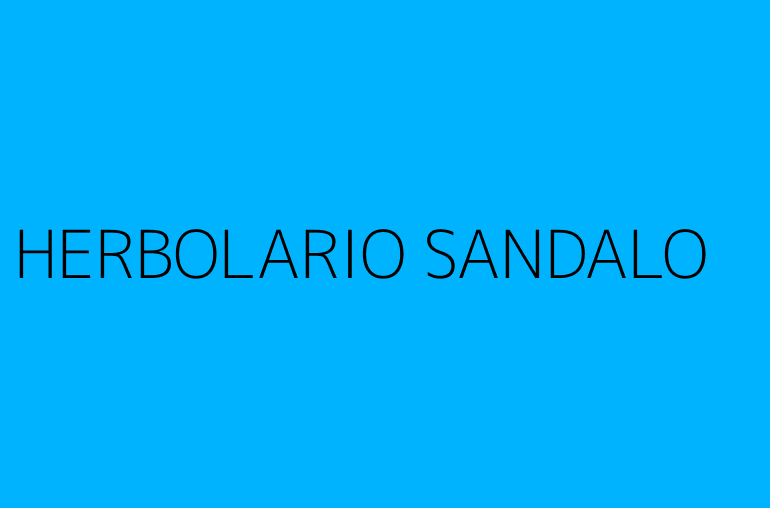 HERBOLARIO SANDALO